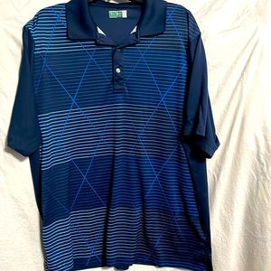 Men’s blue golf shirt
